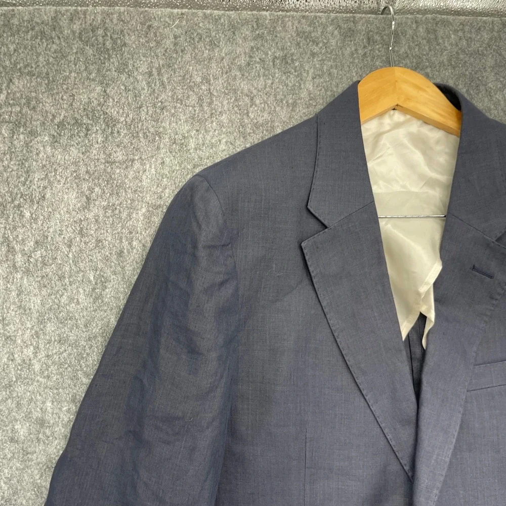 Todd Snyder Blazer Mens 44R Navy Blue Linen Sport Coat Made in Portugal NWT